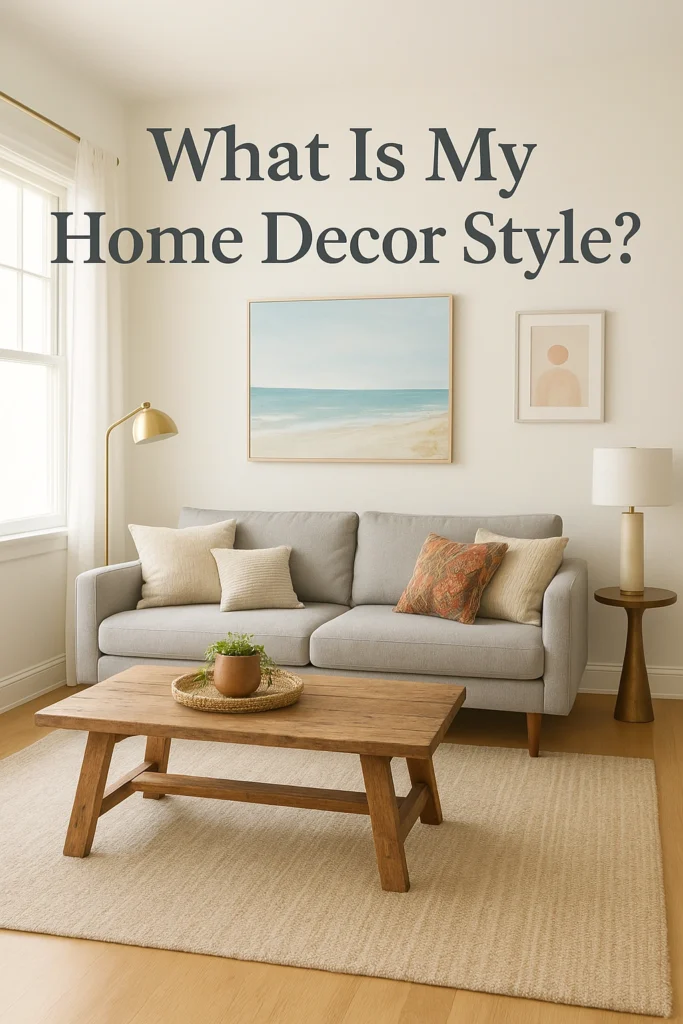 Stylish living room combining multiple home decor styles. What Is My Home Decor Style?.