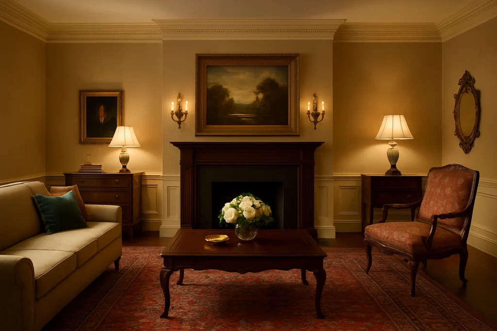 Classic traditional living room.