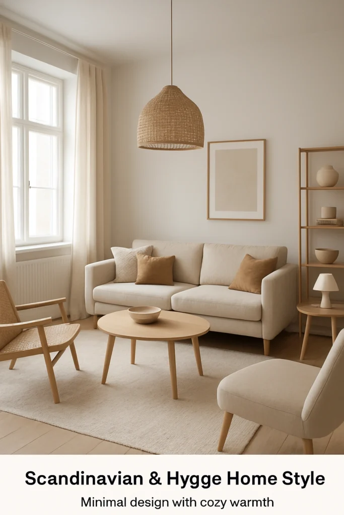 Scandinavian hygge living room. Scandinavian & Hygge Home Style