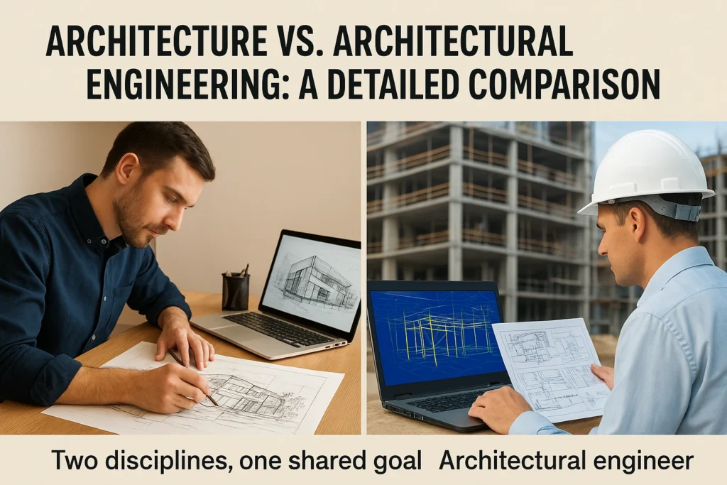 Comparison of architect vs. architectural engineer.