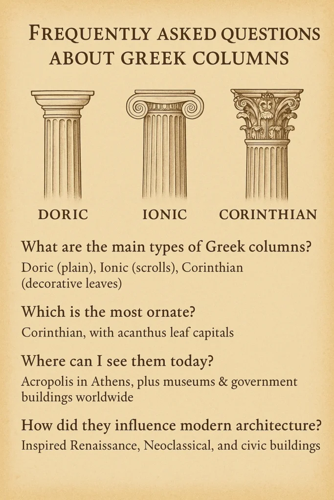 Frequently Asked Questions About Greek Columns and Architecture