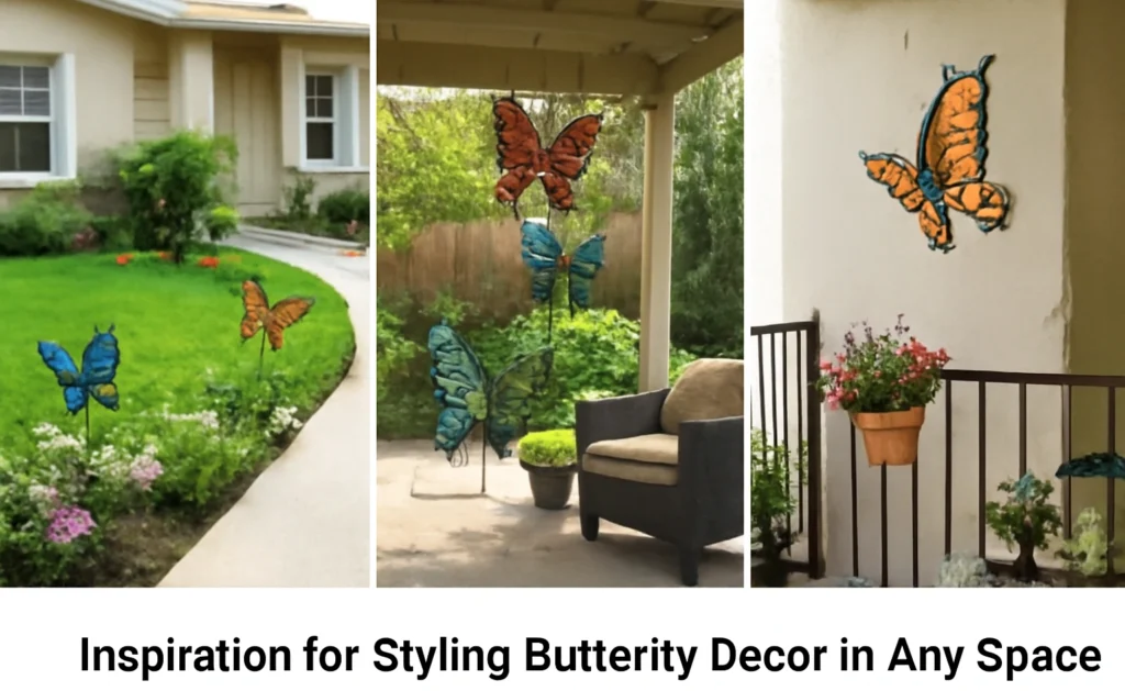 Butterfly decor styled for front yards, backyards, and balconies.
