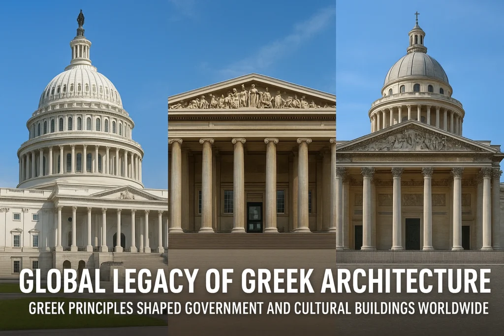 Greek column influence on global architecture