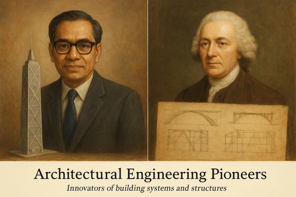 Famous pioneers in architectural engineering.