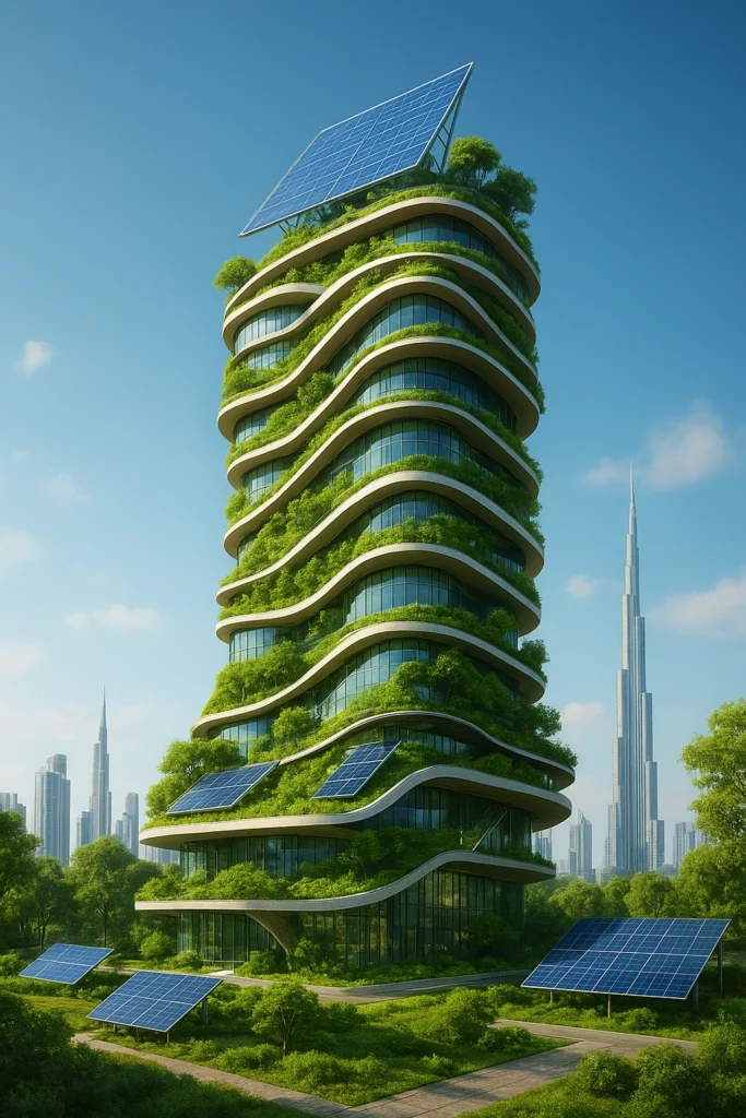 Sustainable and innovative building design.