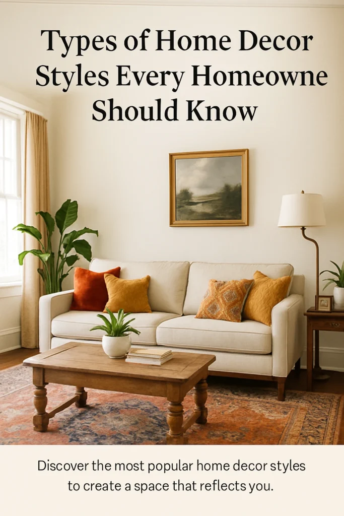 Elegant living room blending modern, boho, farmhouse, and traditional decor - Home Decor Style